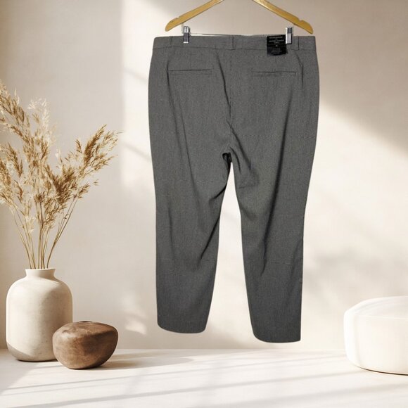 Banana Republic Sloan Pants Black White Check NWT Size 18 Career Stretch - Picture 9 of 15